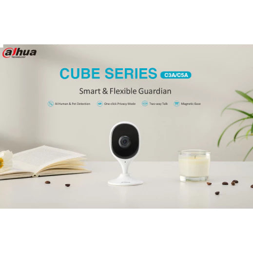 DAHUA | Cube Series 3MP & 5MP Indoor Fixed-focal Wi-Fi Cube Network Camera | DH-C3A  | DH-C5A